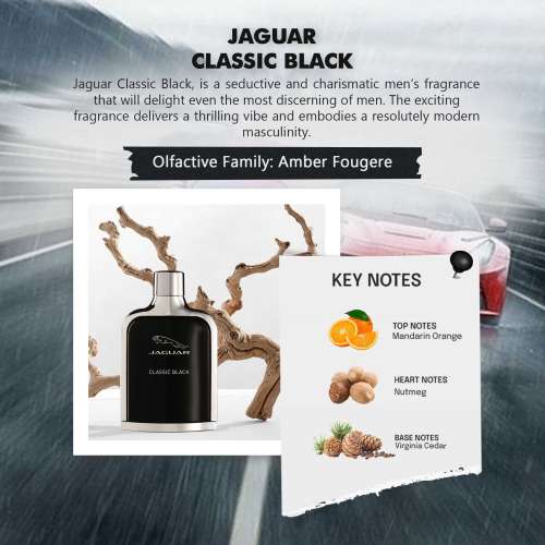 Jaguar: Classic Black Eau de Toilette For Men 100ml