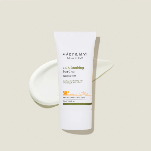 Mary&May: CICA Soothing Sun Cream SPF50+ PA++++ 50ml