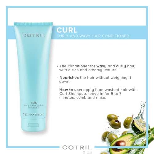 Cotril: Curl Curly And Wavy Hair Conditioner 250ml
