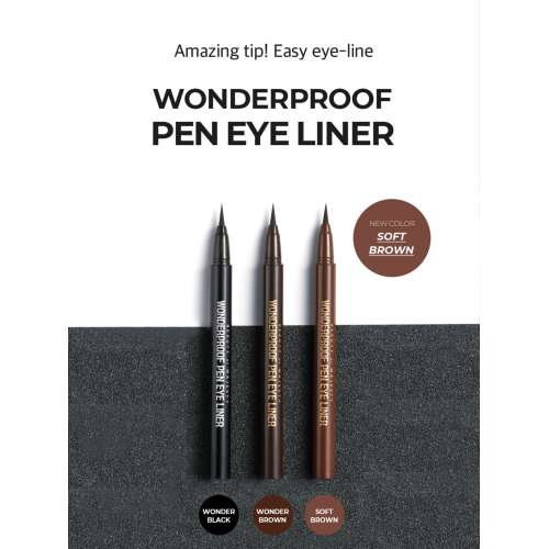 Beauty of Majesty: Wonderproof Pen Eye Liner #02 Wonder Brown 0.5gm