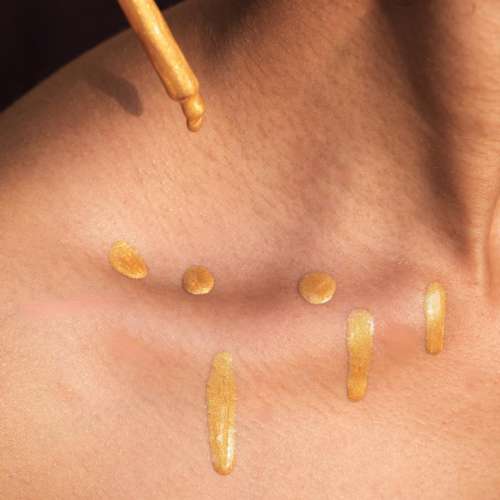 Skinvest: Molten Gold Shimmer Drops with Micro-Fine Shimmer & 10 Botanical Oils | Hydrating, Transfer-Proof Glow | 50ml