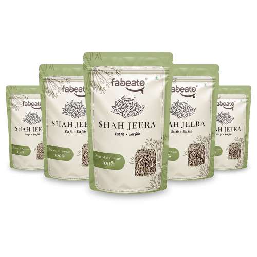 Fabeato: Natural Premium Fresh Shah Jeera 200gm Pack of 5