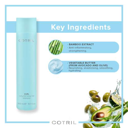 Cotril: Curl Curly And Wavy Hair Shampoo 300ml