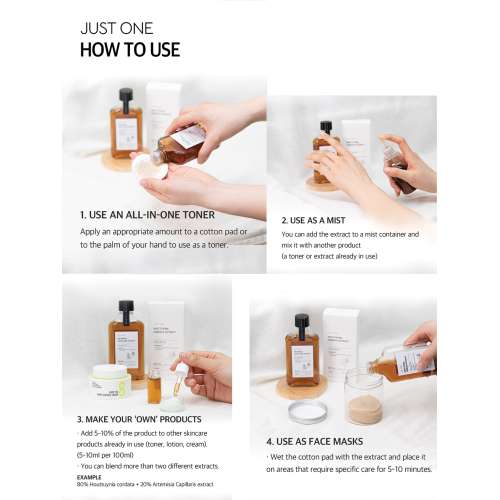 Beauty of Majesty: Just One Houttuynia Cordata Extract 150ml