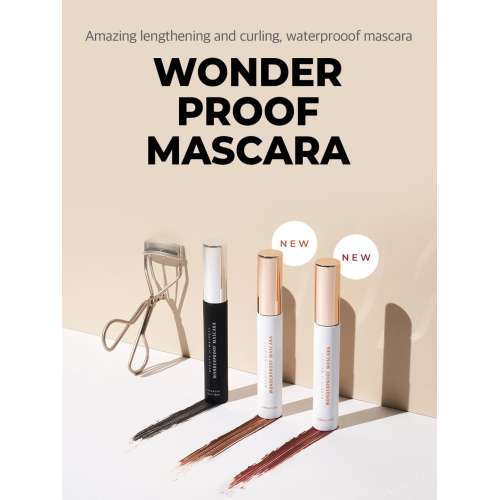 Beauty of Majesty: Wonderproof Mascara Long & Curl #02 Super Brown 8gm