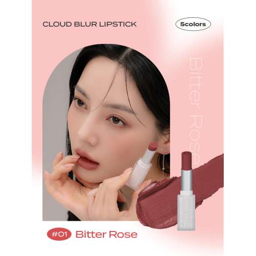 Beauty of Majesty: Cloud Blur Lipstick #01 Bitter Rose 3.3gm