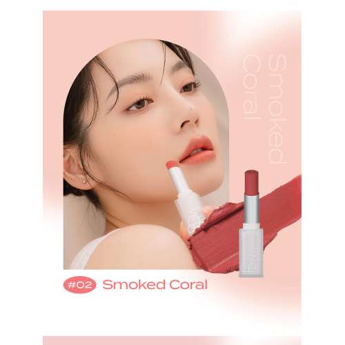 Beauty of Majesty: Cloud Blur Lipstick #02 Smoked Coral 3.3gm