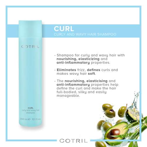 Cotril: Curl Curly And Wavy Hair Shampoo 300ml