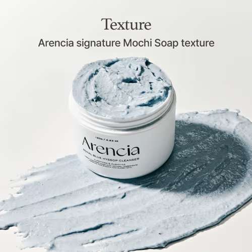 Arencia: Fresh Blue Hyssop Rice Mochi Cleanser 120gm