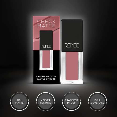 Renee Cosmetics: Check Matte Mini Liquid Lipstick - Castle of Nude - 2.5ml