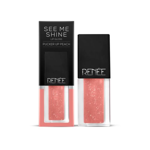 Renee Cosmetics: See Me Shine Lip Gloss - Pucker Up Peach - 2.5ml Renee Cosmetics: See Me Shine Lip Gloss - Pucker Up Peach - 2.5ml