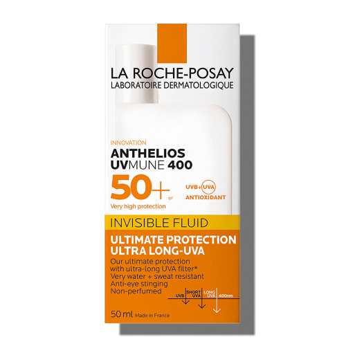 La Roche-Posay: Anthelios UVMUNE400 Invisible Fluid SPF50+ Ultra-light Sunscreen for Sensitive Skin 50ml