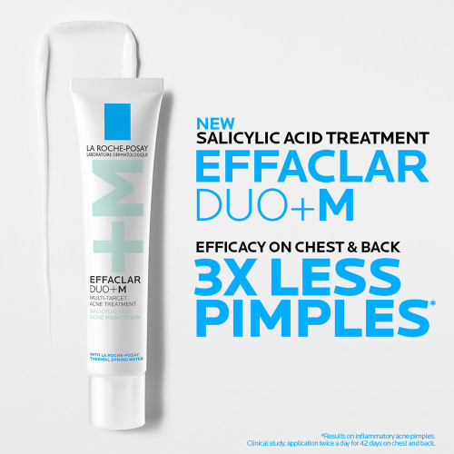 La Roche-Posay: Effaclar Duo+M Gel with Salicylic acid, Anti-Acne Moisturiser for Acne-Prone Skin 40ml
