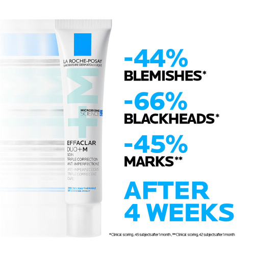 La Roche-Posay: Effaclar Duo+M Gel with Salicylic acid, Anti-Acne Moisturiser for Acne-Prone Skin 40ml