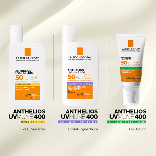 La Roche-Posay: Anthelios UVMUNE400 Invisible Fluid SPF50+ Ultra-light Sunscreen for Sensitive Skin 50ml