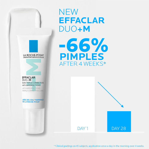 La Roche-Posay: Effaclar Duo+M Gel with Salicylic acid, Anti-Acne Moisturiser for Acne-Prone Skin 7.5ml