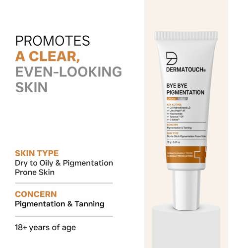Dermatouch: Bye Bye Pigmentation Removal Cream for Women/Men with Niacinamide 19gm