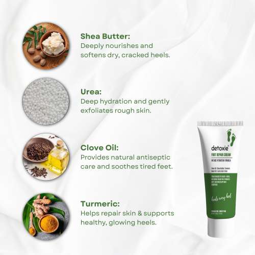 Detoxie: Foot Repair & Softening Cream 100gm