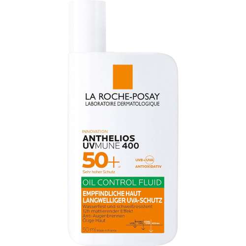 La Roche-Posay: Anthelios UVmune 400 Oil Control SPF 50+ Sunscreen Fluid for Oily & Sensitive Skin 50ml