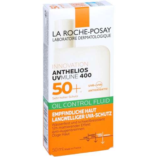 La Roche-Posay: Anthelios UVmune 400 Oil Control SPF 50+ Sunscreen Fluid for Oily & Sensitive Skin 50ml