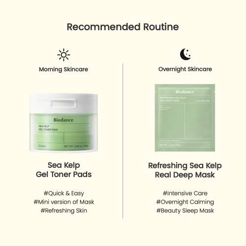 Biodance: Sea Kelp Gel Toner Pads 140gm