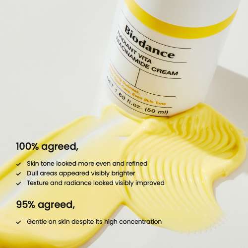 Biodance: Radiant Vita Niacinamide Cream | Brightening Moisturizer | Dark Spot Care | Even Skin Tone | 50ml