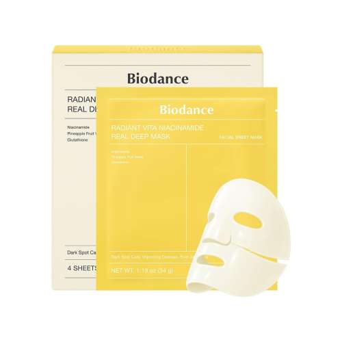 Biodance: Radiant Vita Niacinamide Real Deep Mask  34gm*4ea