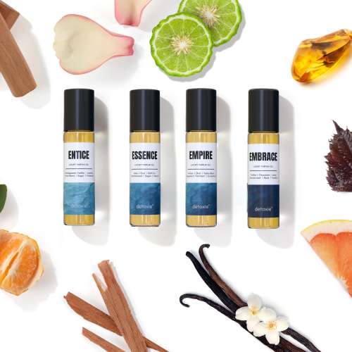 Detoxie: Detoxie | Luxury Parfum Oil (Attar) Gift Set - Limited Edition | Non-Alcoholic| Long Lasting | Oud, Sugar, Vanilla, Amber, Tonka Bean, Patchoulli, Grapefruit, Mandarin & Rose | Unisex | 32 ml