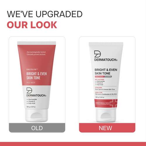 Dermatouch: Dailyglow Bright & Even Skin Tone Face Wash - 150gm
