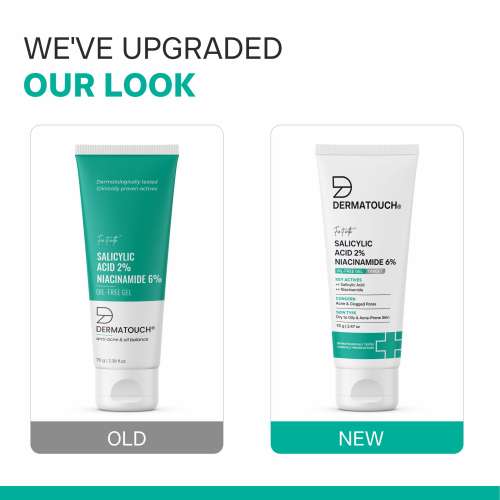 Dermatouch: Salicylic Acid 2% Niacinamide 6% Anti-Acne Oil Free Gel - 70gm