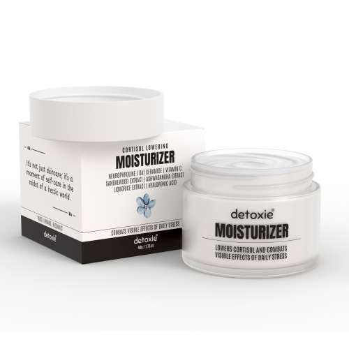 Detoxie: Detoxie | Stress Free Look Combo | Face Serum 30ml +Moisturizer 50g +Under Eye Cream 15g