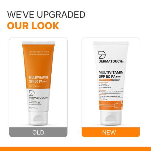 Dermatouch: Multivitamin SPF 50 PA+++ Sunscreen Gel - 50gm