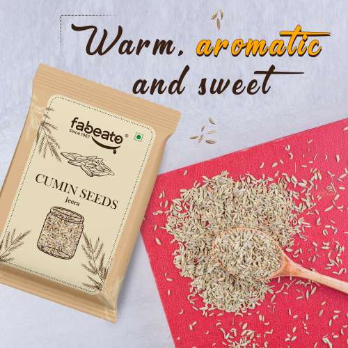 Fabeato: Cumin Seeds Whole Premium Jeera 200gm Pack of 3