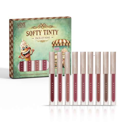 Love Earth: Softy Tinty Lipstick 2ml Pack of 9 