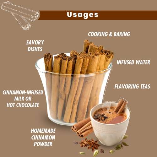 Fabeato: Ceylon Cinnamon Stick - SriLankan Dalchini 100gm Pack of 5