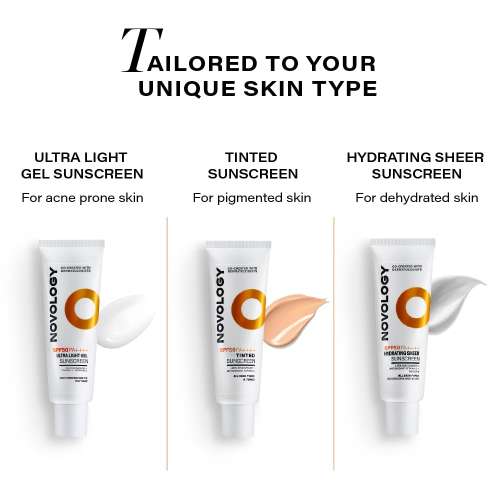 Novology: SPF50 PA++++ Ultra Light Gel Sunscreen 50gm