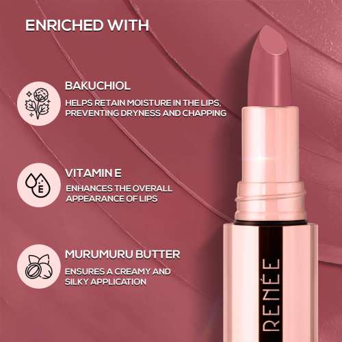 Renee Cosmetics: Everstay Long Stay Matte Lipstick 08 Pink Peony 4.2gm