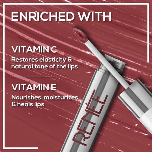 Renee Cosmetics: Gloss Stay Transfer Proof Glossy Liquid Lip Color -012 Nude Sia 3.5ml