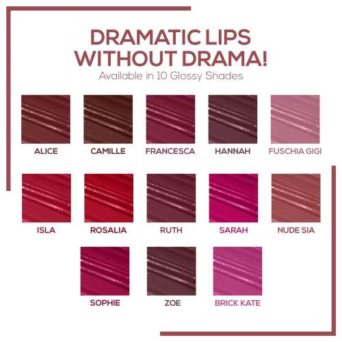 Renee Cosmetics: Gloss Stay Transfer Proof Glossy Liquid Lip Color -012 Nude Sia 3.5ml