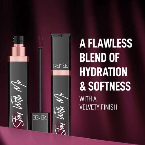 Renee Cosmetics: Stay With Me Liquid LipstickÂ -05 Thirst of Wine 6ml