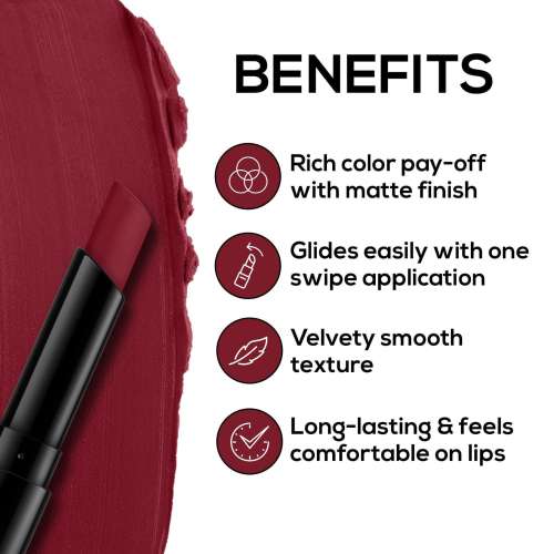 Renee Cosmetics: Very Matte Lipstick 07 Cranberry Crush 1.6gm