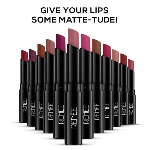 Renee Cosmetics: Very Matte Lipstick 08 Wine Whisper 1.6gm
