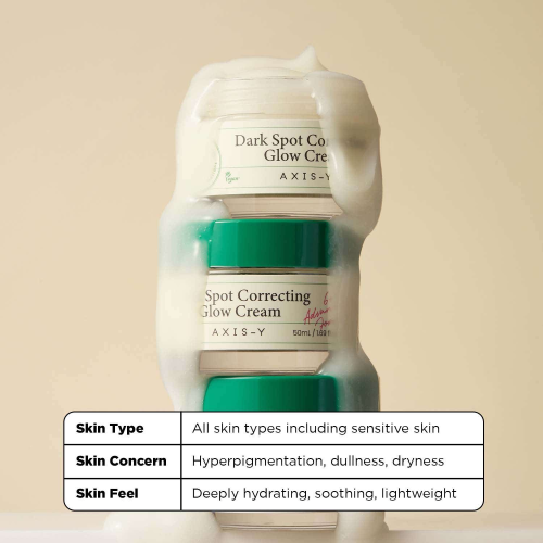 AXIS-Y: Dark Spot Correcting Glow Cream | Niacinamide | Dark Spot Correction | Brightening | Skin Radiance | 50ml