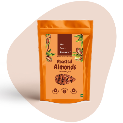 The Snack Company: Nuts Combo: Salt & Pepper Cashew 100gm & Smoky Barbeque Almonds 100gm | Tea Time Snack | Dry-fruit Snacks | Roasted not fried