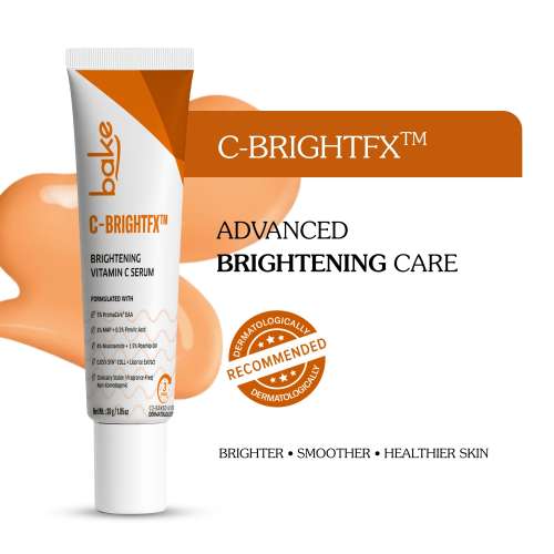 Bake Cosmetics: C-BrightFX Vitamin C Serum  5% Ethyl Ascorbic Acid + Niacinamide for Dark Spots, Pigmentation & Glow 30gm