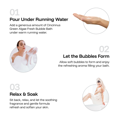 CINCINNUS: Green Algae Extract Scent Fresh Bubble Bath 500ml