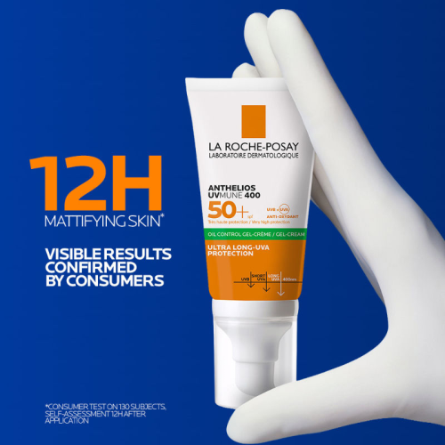 La Roche-Posay: Anthelios Sunscreen UVMUNE400 Oil Control Gel Cream SPF50+PA++++, 50ml
