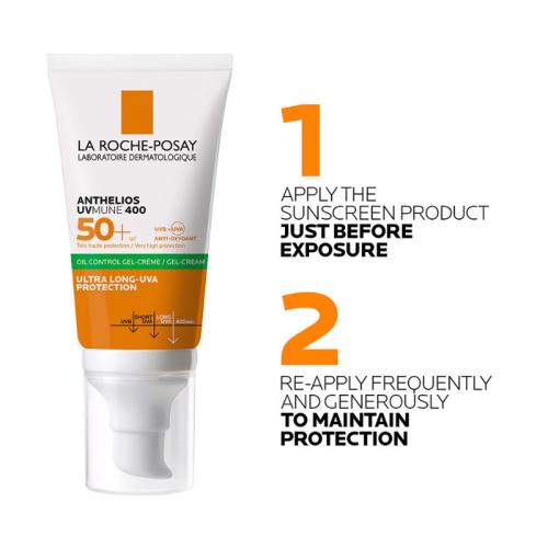 La Roche-Posay: Anthelios UVmune 400 Oil Control SPF 50+ Sunscreen Fluid for Oily & Sensitive Skin 50ml
