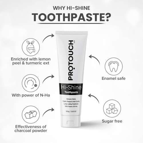 Protouch: Teeth Whitening Duo | Teeth Whitening Pen | Hi Shine Toothpaste | Teeth Whitening, Cavity Prevention and Superior Cleaning