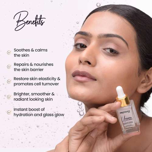 Protouch: Unicorn Face Serum - Clear Glow with Niacinamide, Vitamin C, Peptides, and Ceramides | Reduces Dullness, Hydrates & Repairs Skin | Soothes, Nourishes | For All Skin Types | 15ml  | Pack of 2